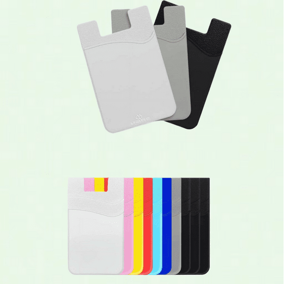 Ultra Slim Phone Card Holder, Stick on Wallet Pocket for iPhone and Android Phones