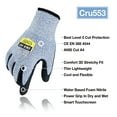 thumbnail image 5 of DEX FIT CRU553 Blue Level 5 Cut Resistant Gloves (Power Grip, Durable Foam, Large) - 3 Pair, 5 of 8