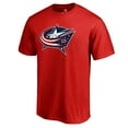 thumbnail image 2 of Men's Red Columbus Blue Jackets Team Primary Logo T-Shirt, 2 of 3