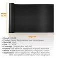 thumbnail image 6 of VEELIKE Black Brushed Stainless Steel Contact Paper for Kitchen Appliances 15.7''x118'' Black Peel and Stick Wallpaper Waterproof Self Adhesive Contact Paper for Countertops Cabinets Dishwasher, 6 of 9
