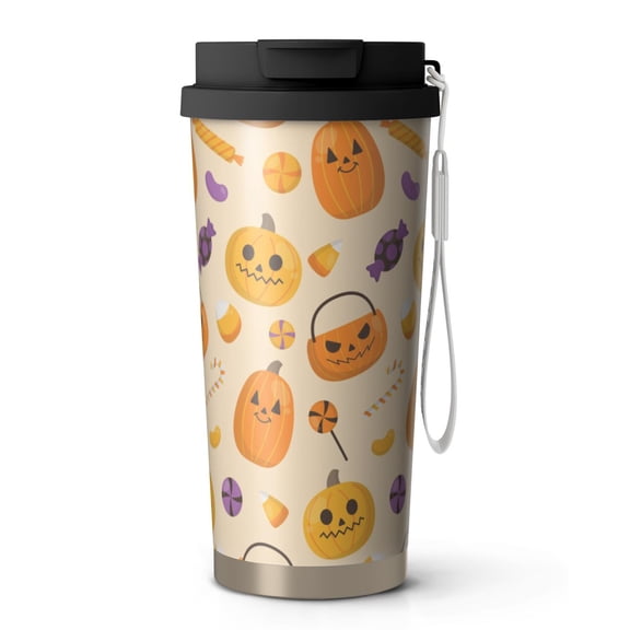 Special To Halloween, 18oz Double Drinking Coffee Mug – Vacuum Insulated Stainless Steel Travel Cup with Leakproof Lid, 316 Steel Thermos Tumbler for Hot & Cold Beverages