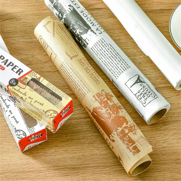 Heavy Duty Parchment Paper Roll High Temperature Resistant Waterproof  Baking Paper For Bread Cookies Heat Press Pans Oven Air Fry 5mx30cm 