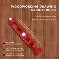 thumbnail image 4 of Woodworking Compass Scriber, Aluminum Alloy Adjustable Round Drawing Circle Ruler Marking Gauge, Metric/Inch Dual-Scale Fixed-Point Marking Gauge, Arc Drawing Ruler Carpenter Tools, 4 of 8