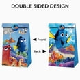thumbnail image 3 of 24 PCS Finding Nemo Party Favor Candy Bags for Alice in Wonderland Themed Birthday Supplies Decor,Kids Birthday Game Party Kraft Paper Goodie Gift Bag Decorations, 3 of 5