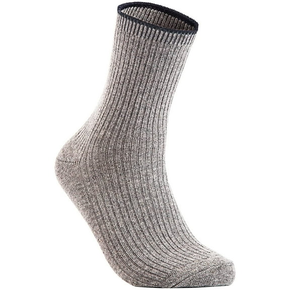 The Most Gorgeous 1 Pair Women's Wool Crew Socks Soft, Strong, Super Comfortable With Unique Designs Size 6-9(Grey)