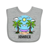 Inktastic Summer Vacation in Jamaica Boys or Girls Baby Bib