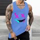 thumbnail image 5 of Camisetas de Tanque de los Hombres Tanque de los Hombres Incolor Gradiente de Impresión Cuello Redondo Correa Delgada Fuga Atrás Regular Casual Deportes Blusas de Tanque, 5 of 5