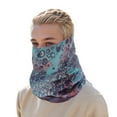 thumbnail image 5 of Unique Bargains 1 Pc Sunscreen Face Scarf Mask Bubbles Pattern Face Mask for Outdoor Cycling Cyan Blue Red, 5 of 6