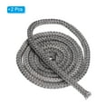 thumbnail image 3 of Unique Bargains Joint de Poêle à Bois 1/2'x 86 Pieds, 2 Pcs Corde d'Étanchéité Ronde en Fibre de Verre Graphite Résistante aux Hautes Températures, Noir, 3 of 6