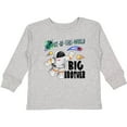 thumbnail image 3 of Inktastic Out of This World Big Brother Astronaut in Space Boys Long Sleeve Toddler T-Shirt, 3 of 5