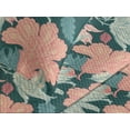 thumbnail image 3 of Ambesonne Vintage Floral Quilted Coverlet 3 Pcs, Flowers Cottagecore, King Size, Dark Teal Coral, 3 of 4