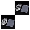 thumbnail image 1 of Wisewang Transparent Silicone Head Art Stamper Scraper Manicure Polish Stamping Tools 1pcs 2Set, 1 of 6
