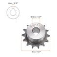 thumbnail image 3 of 06B Rodillo Cadena Piñón 14T Paso 3/8" 12mm Diámetro A3 Carbono Acero Motor Accionamiento Engranaje, 3 of 6