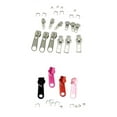 thumbnail image 1 of 44 piezas Kit de reparación de cremallera de metal Cremallera de repuesto Manualidades de bricolaje, 1 of 9