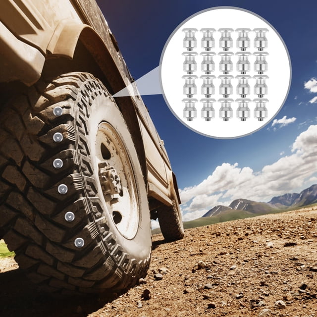 Hytrove 50Ud Clavos Para De Auto Plata Mejora Tracción En Nieve Y Hielo