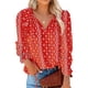 thumbnail image 1 of Camiseta con estampado floral para mujer, camiseta de manga larga, blusa tipo túnica suelta para mujer, Tops para estar en casa, 1 of 3
