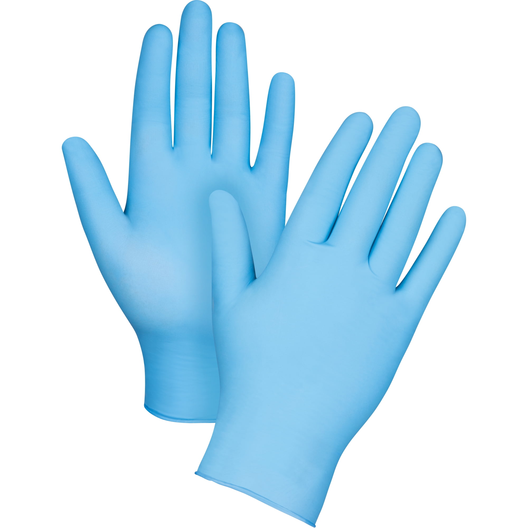 gants nitrile jetables non poudrés