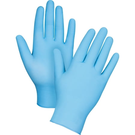 gants nitrile poudrés