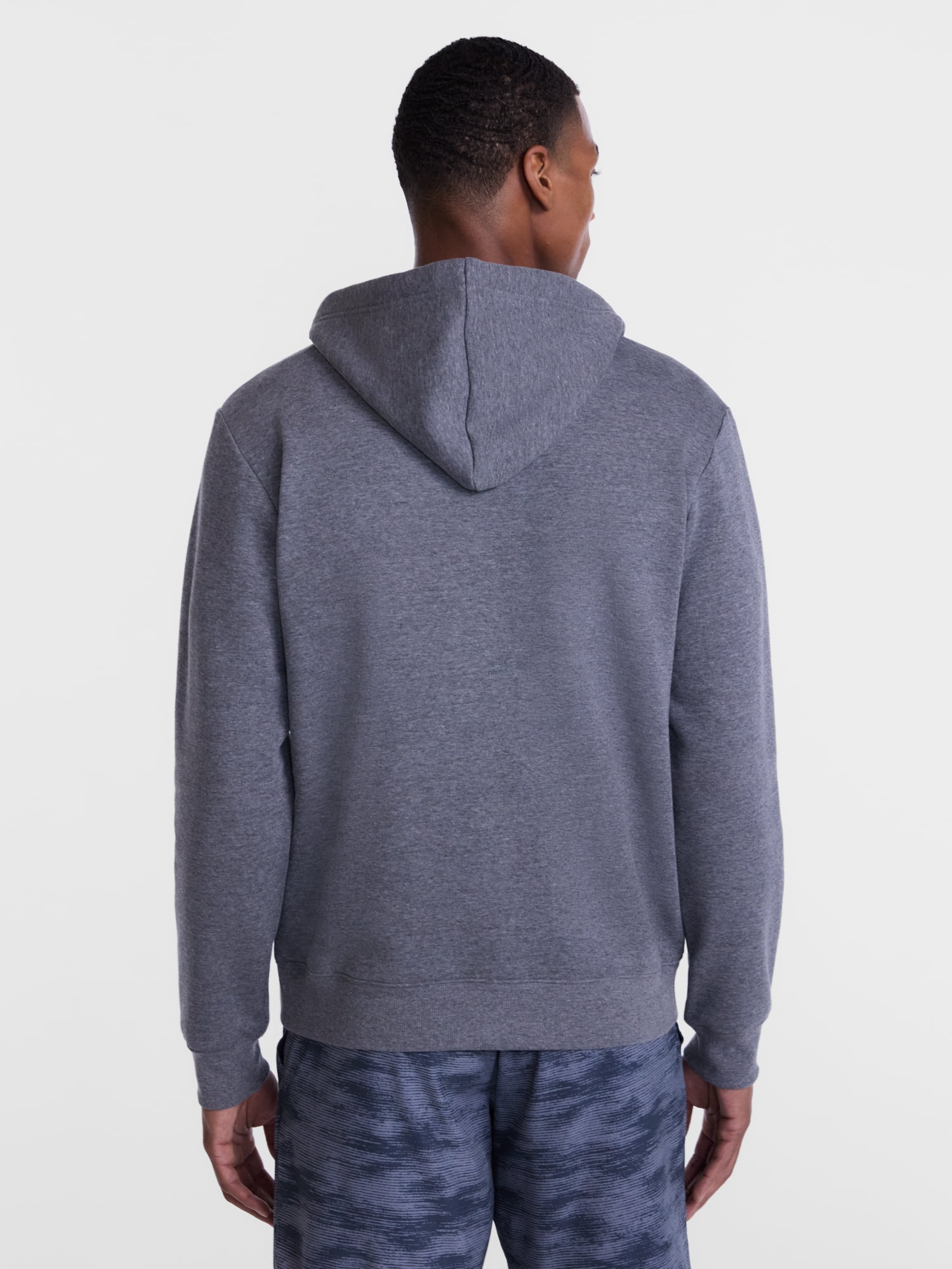 Athletic Works Men's and Big Men's Zip Up Fleece Hoodie Sweatshirt, Sizes XS-4XLT