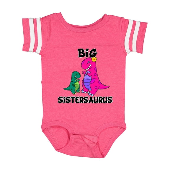 Inktastic Big Sistersaurus Girls Baby Bodysuit