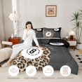 thumbnail image 4 of Erosebridal 8 Ball Queen Comforter Set Gray Comforter Sets Queen, Gray Solid, Black Reversible 3-Piece 1 Comforter and 2 Pillowcases, 4 of 6