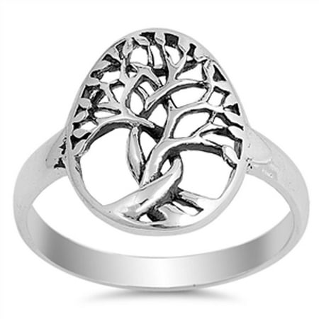 Tree of Life Twisted Knot Branch Ring New .925 Sterling Silver Band Size 9