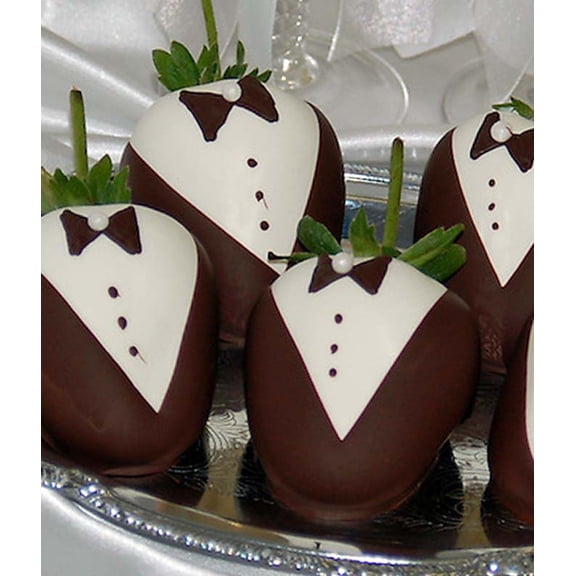 From You Flowers - Groom Chocolate Covered Strawberries for Birthday, Anniversary, Get Well, Congratulations, Thank You, All Occasions