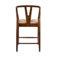 thumbnail image 4 of Benjara Cera Counter Stool Chair- Handwoven Rope- Cappuccino Brown, 4 of 6