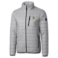 thumbnail image 2 of Men's Cutter & Buck  Gray Minnesota Vikings Big & Tall Rainier PrimaLoft Eco Insulated Full-Zip Hoodie Puffer Jacket, 2 of 3