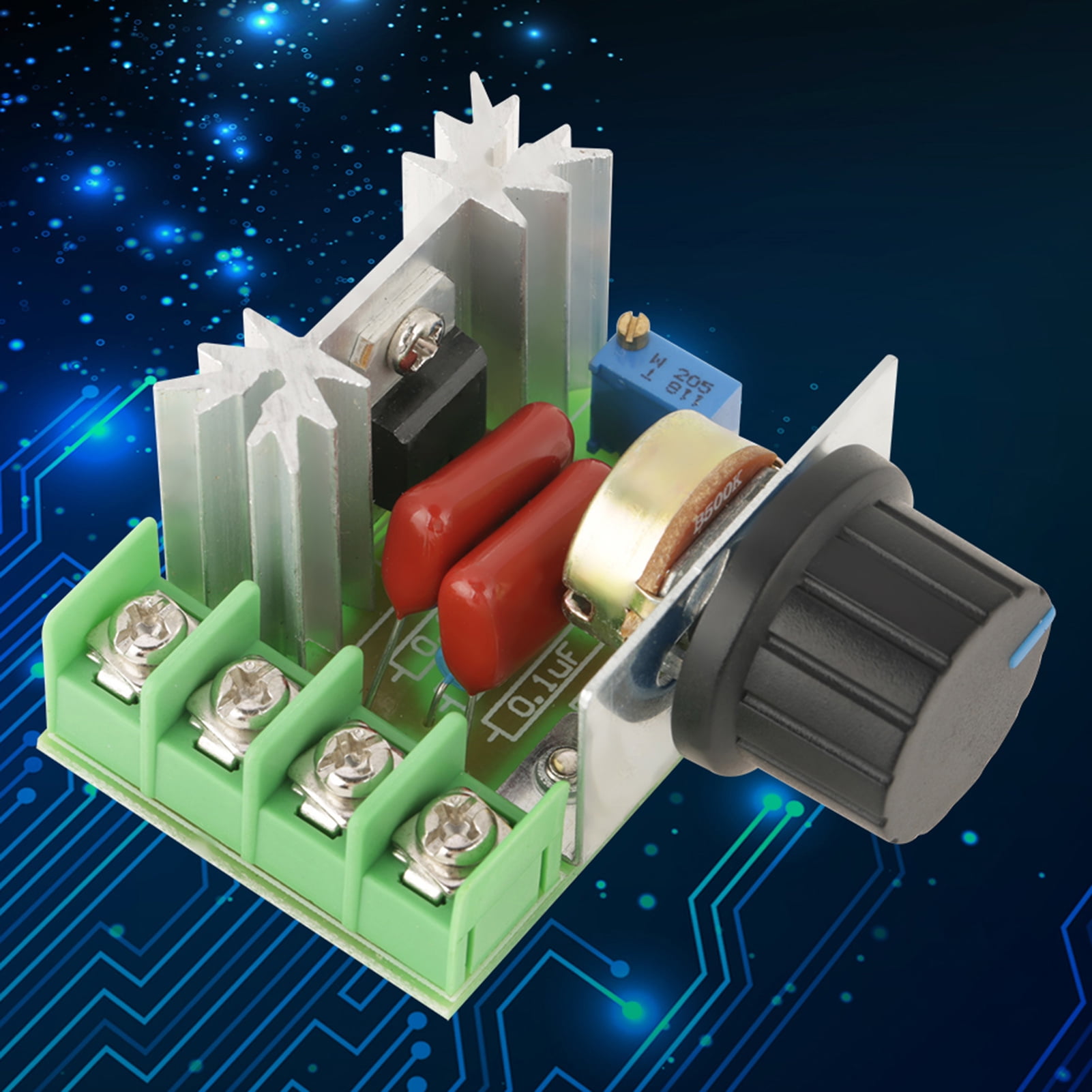LAFGUR Motor Speed Controller, AC Motor Speed Controller, AC 220V AC Light Temperature LED Dimmers For Motor Speed Regulation