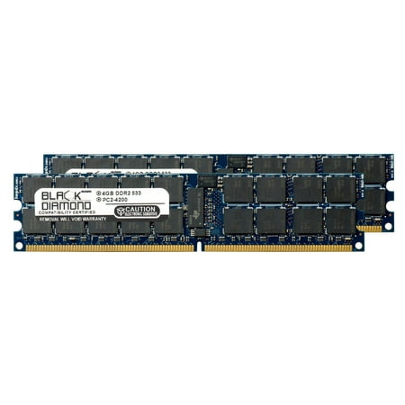 8GB 2X4GB Memory RAM for Fujitsu SPARC Enterprise M5000 DDR2 RDIMM 240pin PC2-4200 533MHz Black Diamond Memory Module Upgrade