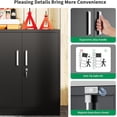 thumbnail image 6 of Metal Garage Storage Cabinet with Doors and Adjustable Shelves, 35.4" Locker Organizer Steel Garage Cabinets, Lockable File Cabinet for Home, Office, Warehouse, Tools, 6 of 9