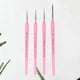 thumbnail image 2 of EeaseMX 4 pinceles con punta de pelo de lobo, pinceles profesionales para detalles finos, pintura y dibujo (rosa), 2 of 7