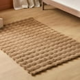 thumbnail image 2 of Bouclair Brown Bubble Faux Fur Rug 3' x 5', 2 of 6