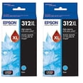 thumbnail image 1 of Cartucho de tinta Epson T312XL220-S Claria Photo HD Cyan (paquete de 2), 1 of 4