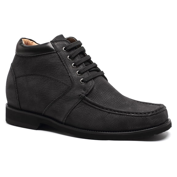 CMR CHAMARIPA Elevator Boots Height Increasing Shoes For Men Tall Men Boots Black 9 CM/ 3.54 Inches
