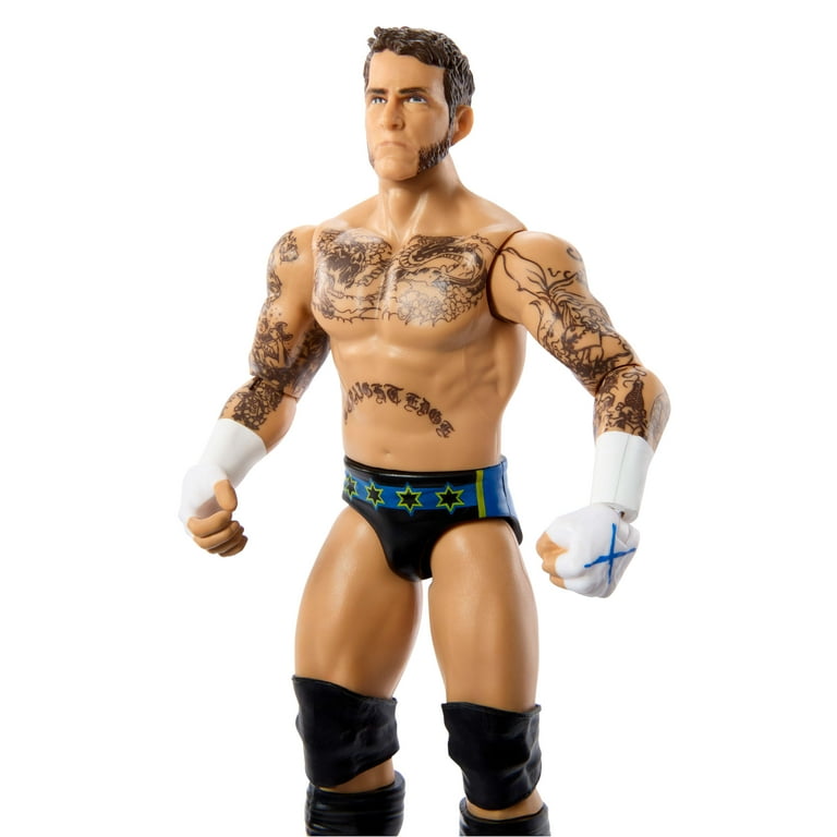 WWE CM Punk Action Figure, 6-inch Collectible Superstar with