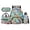 Flower Turtle, variant on KUIFORTI Cute Giraffe School Bag and Lunch Bag Set 4 piece Lightweight Girls Backpack with Pencil Case Water Bottle Sleeve for Elementary Primary Middle School Students
