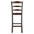 thumbnail image 5 of FurniFact 2-Pc 24" Ladder Back Counter Stools, Antique Walnut, 5 of 8