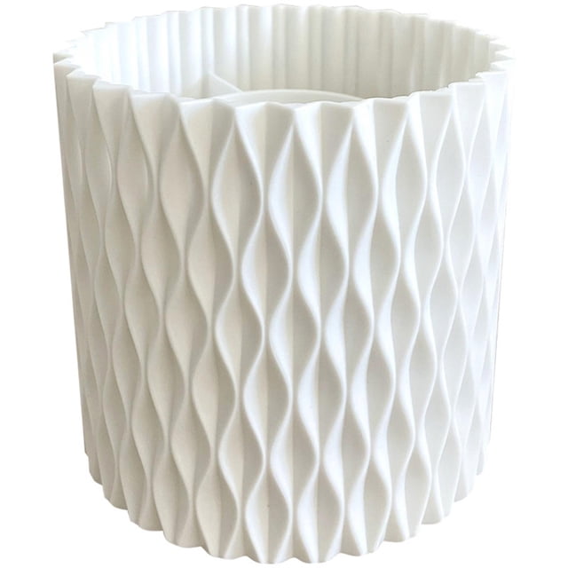 unbranded White Rotating Makeup Brush Cup Pen Holder Cosmetic Organizer for Desk Use