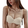 thumbnail image 2 of Hemlock Deep Back Balconette Bras, Deep Back Bra, Plunging Balconette Neckline, Backless With Versatile Straps, White Plunging Neckline Bras, White S, Size S-XL, 2 of 9