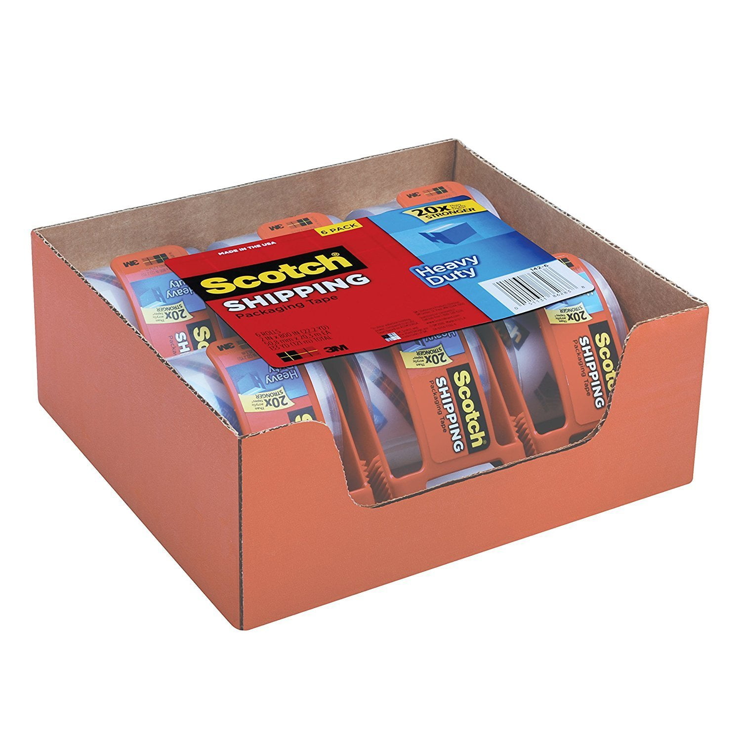 Scotch Packaging Tape 2x800 6 Rolls Supplies Supplies Mmm1426 3m Company