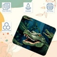 thumbnail image 3 of Crocodile Printed Square Desk Pad Mouse Pad Desk Mat Non-Slip Rubber Bottom – 8.3x9.8 Inch – Suitable for Office and Gaming, 3 of 6