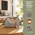 thumbnail image 4 of INSPIRE CHIC Oxford Crossbody Bag for Women Casual Everyday Shoulder  with Adjustable Strap & Zipper Closure Khaki, 4 of 6