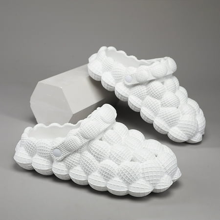 

Men‘s Massage Bubble Slides Cushioned Funny Non-slip Spa Slippers Golf Ball Slides Cloud Slippers Reflexology Clogs House Shoes For Shower Bedroom Casual Sandals