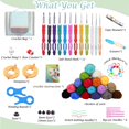 thumbnail image 2 of Kit de ganchillo Yarniss con bolsa, 18 madejas de hilo y 12 ganchos, 2 of 7