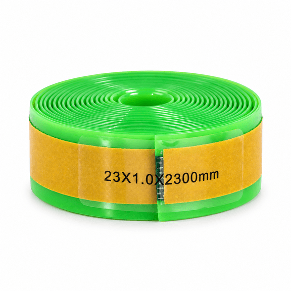 Bicycle Tire Liner, for TPU and Fiberglass Strip for 26 inch, 27.5 inch, 29 inch and 700C Wheels, 23x2300 mm, Green, 90g, One Count