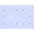 thumbnail image 1 of Ahgly Company Indoor Rectangle Solid Blue Modern Area Rugs, 4' x 6', 1 of 4