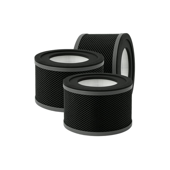 True HEPA Replacement Filter For TaoTronics TT-AP001 Air Purifier, 3 Filters