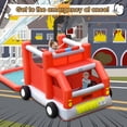 thumbnail image 5 of Costway Fire Truck Themed Inflatable Castle Water Park Kids Bounce House w/ 480W Blower, 5 of 12